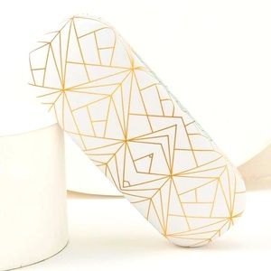 Gold Geometric Sunglass Case